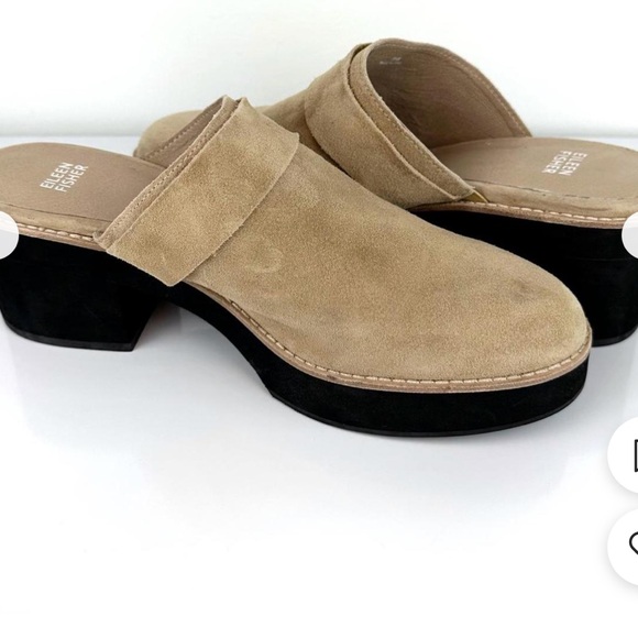 New Eileen Fisher Women's Tan Clogs size 11 - Picture 4 of 6